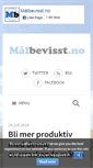 Mobile Screenshot of malbevisst.no